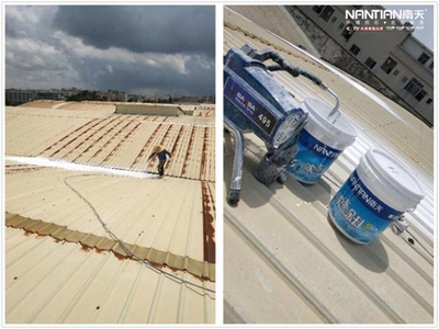 实力彰显，南天涂料承揽梧州体训基地栅顶改造隔热工程